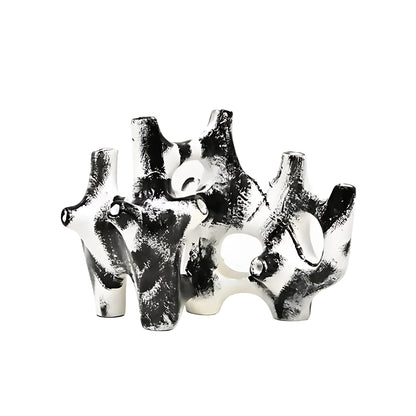 Black & White Coral Pendant