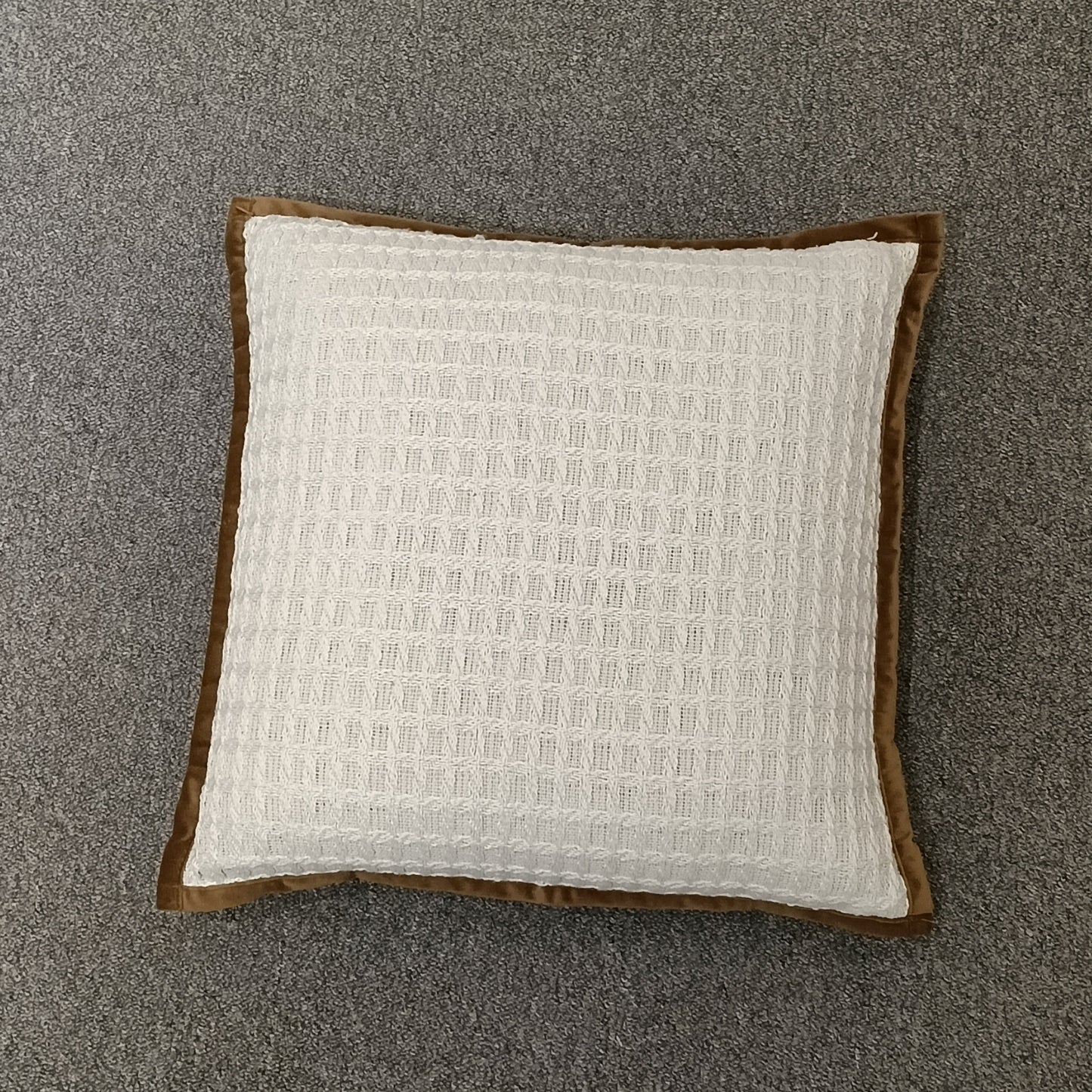 Knit Check Cushion Cover, Backside In Plain