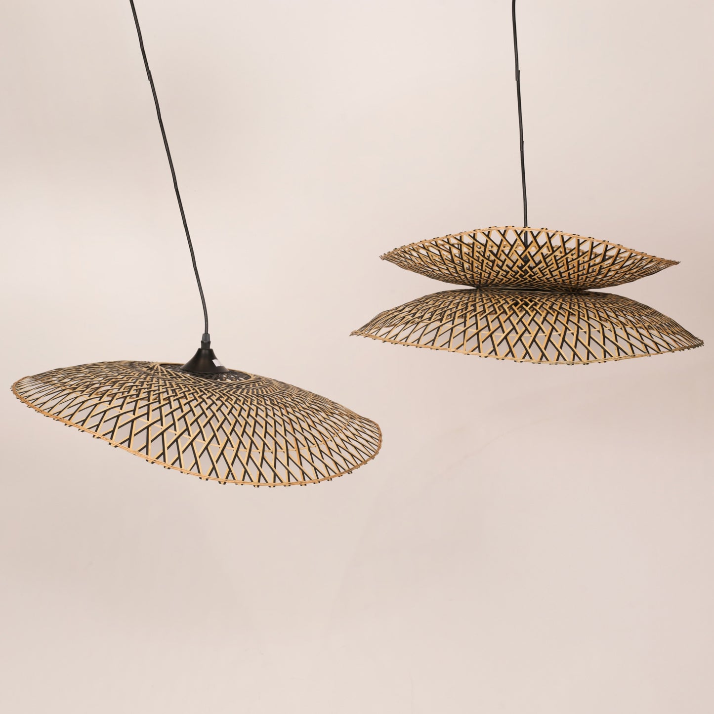 Handmade Bamboo Weaving Wicker Pendant Light