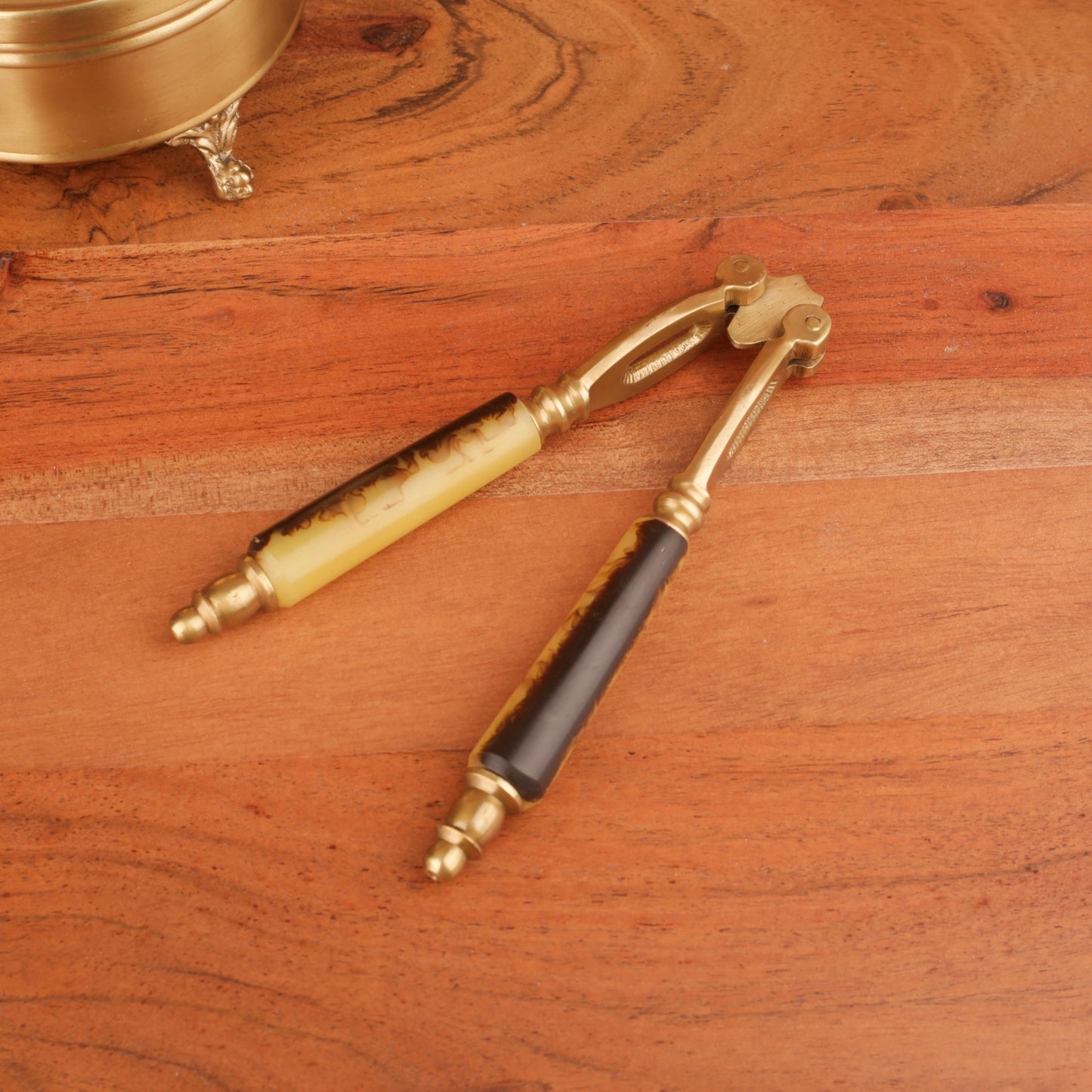 Brass Finish Nut Cracker