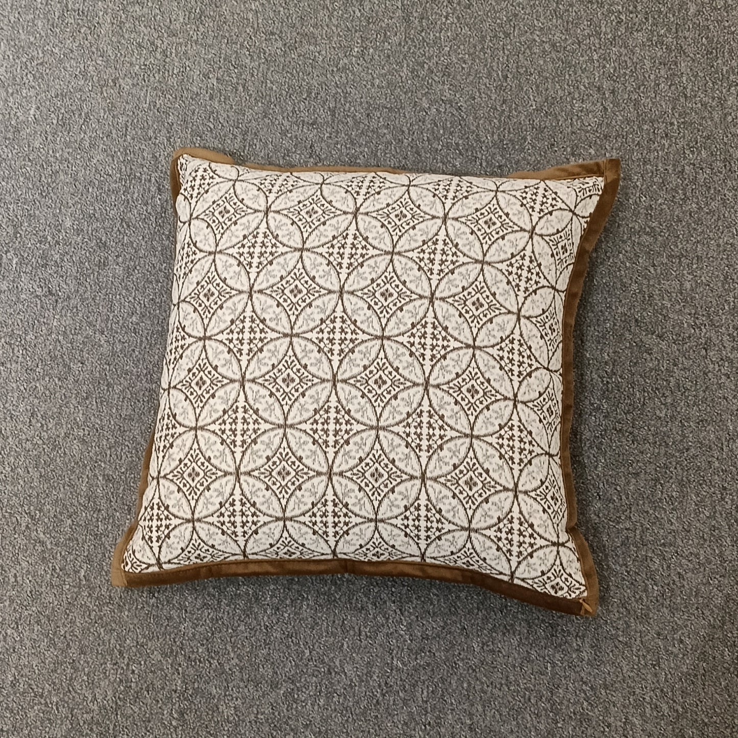 Abstract Print Cushion Cover, Backside In Plain