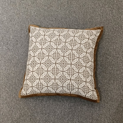 Abstract Print Cushion Cover, Backside In Plain
