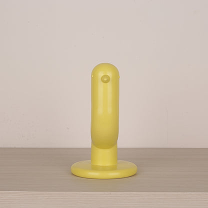 Yellow Ceramic Bird Figurine Candle Holder