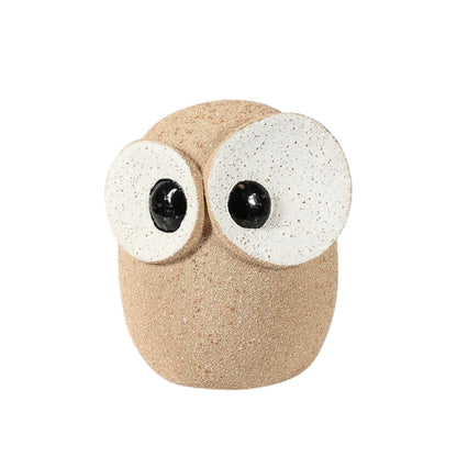 Big Eyed Owl Figurine Ornament