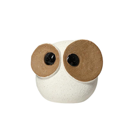 Big Eyed Owl Figurine Ornament