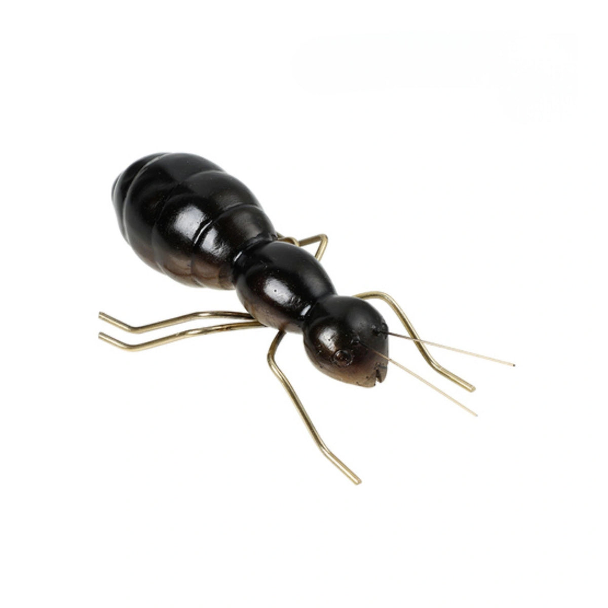 Golden-Footed Black Ant Figurine