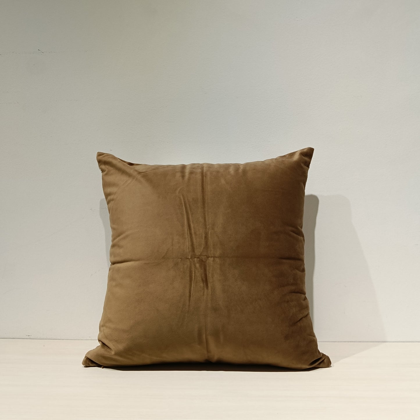 Jacquard Horse Print Cushion Cover, Backside In Plain