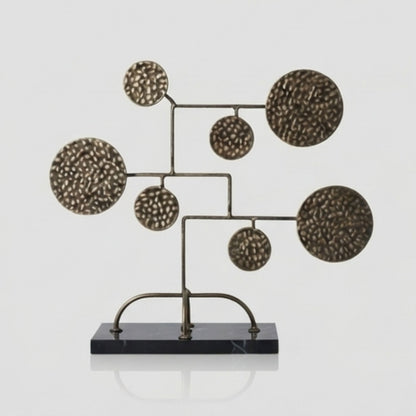 Golden Round Branch Decorative Ornament