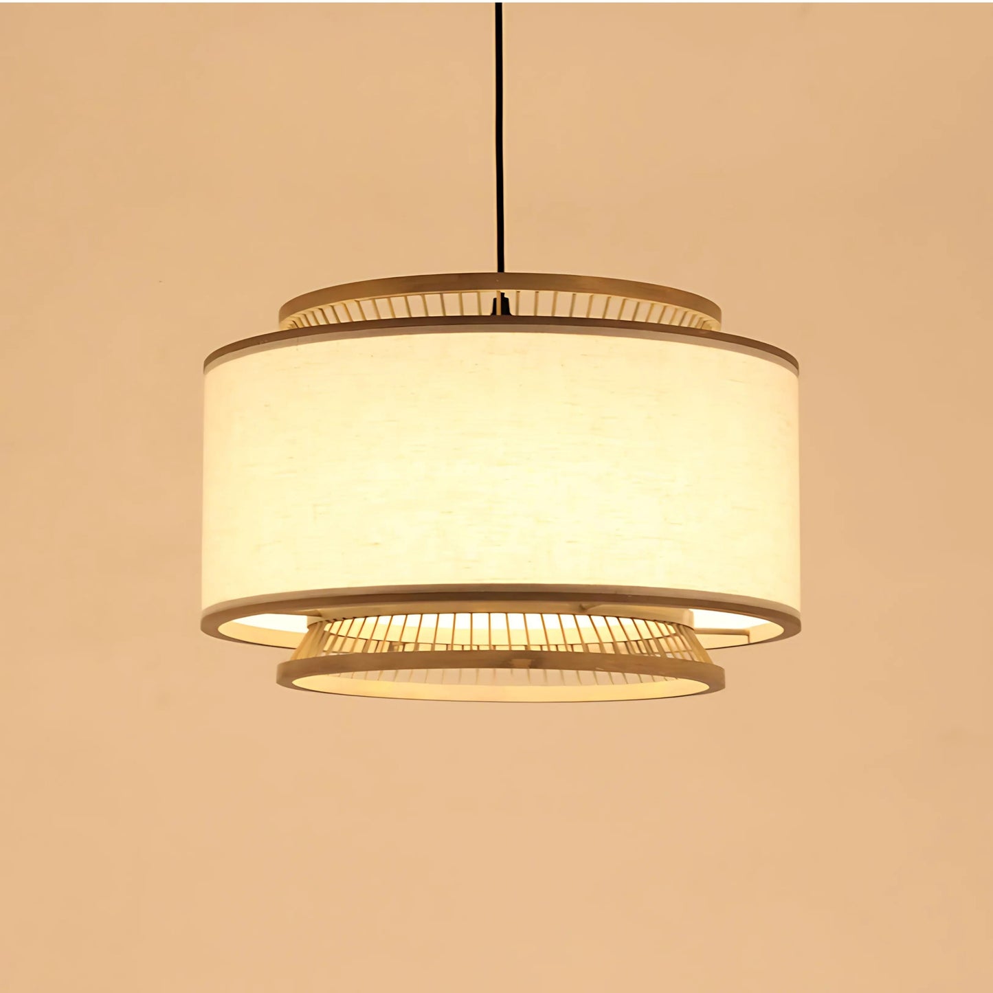 Bamboo Woven Chandelier Pendant Lamp