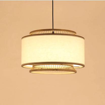 Bamboo Woven Chandelier Pendant Lamp