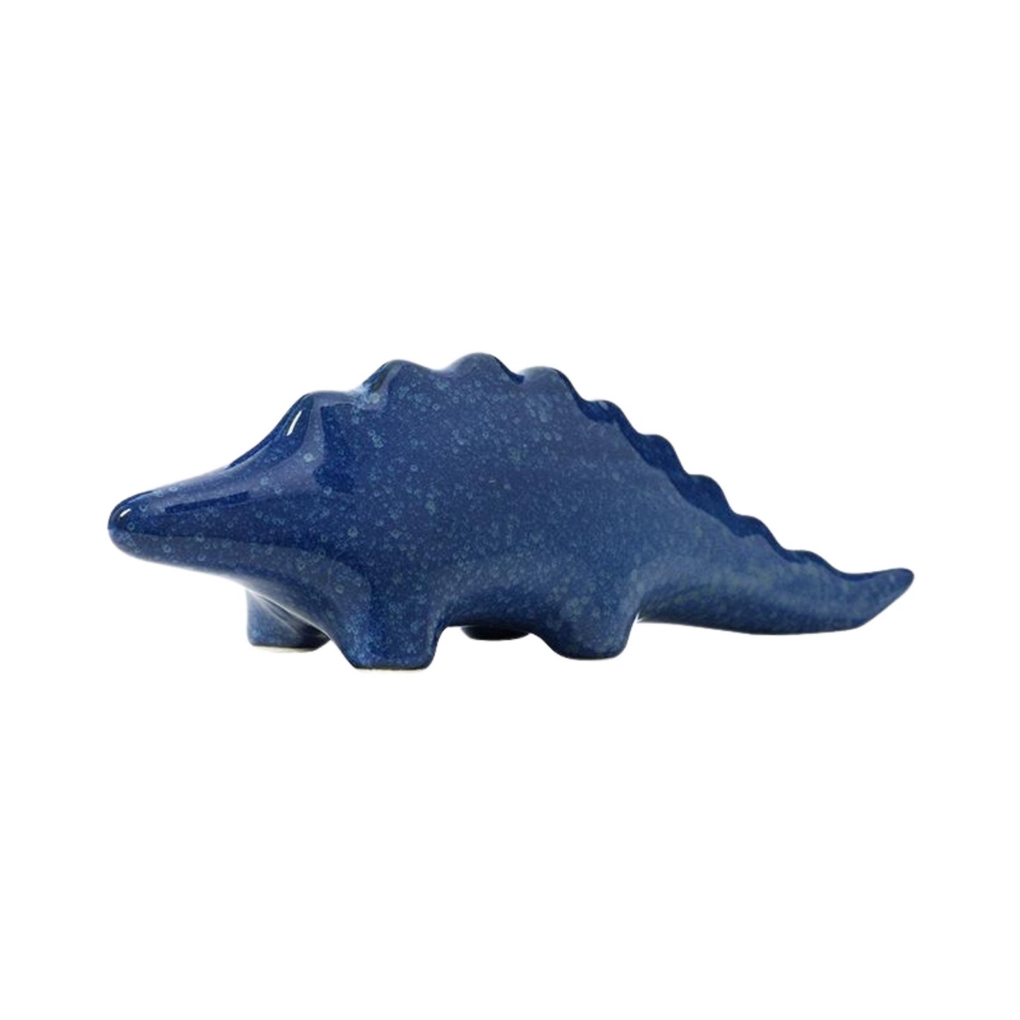 Blue Glaze Stegosaurus Figurine
