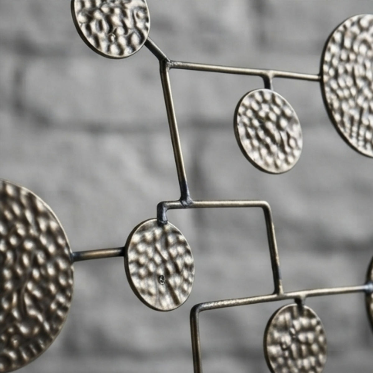 Golden Round Branch Decorative Ornament