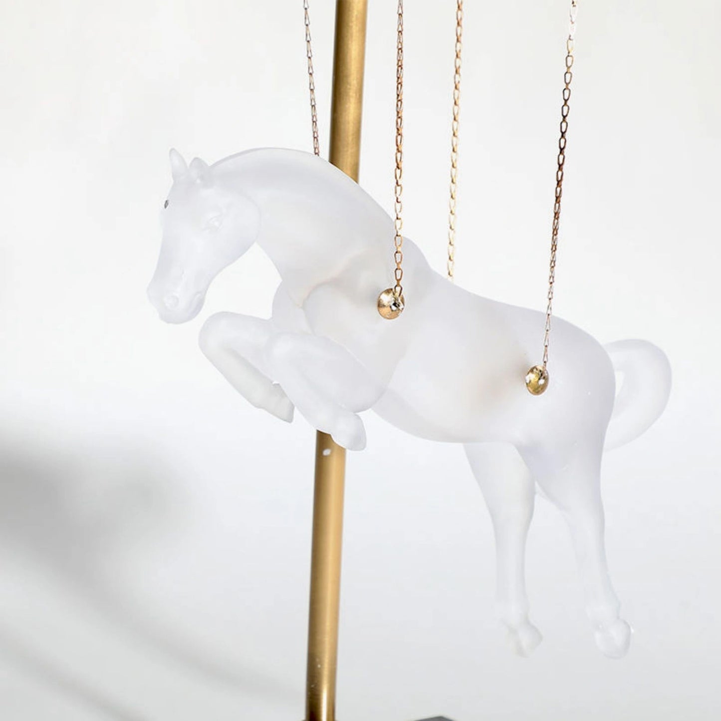 Flying Horse Marble Structure Decorative Accent