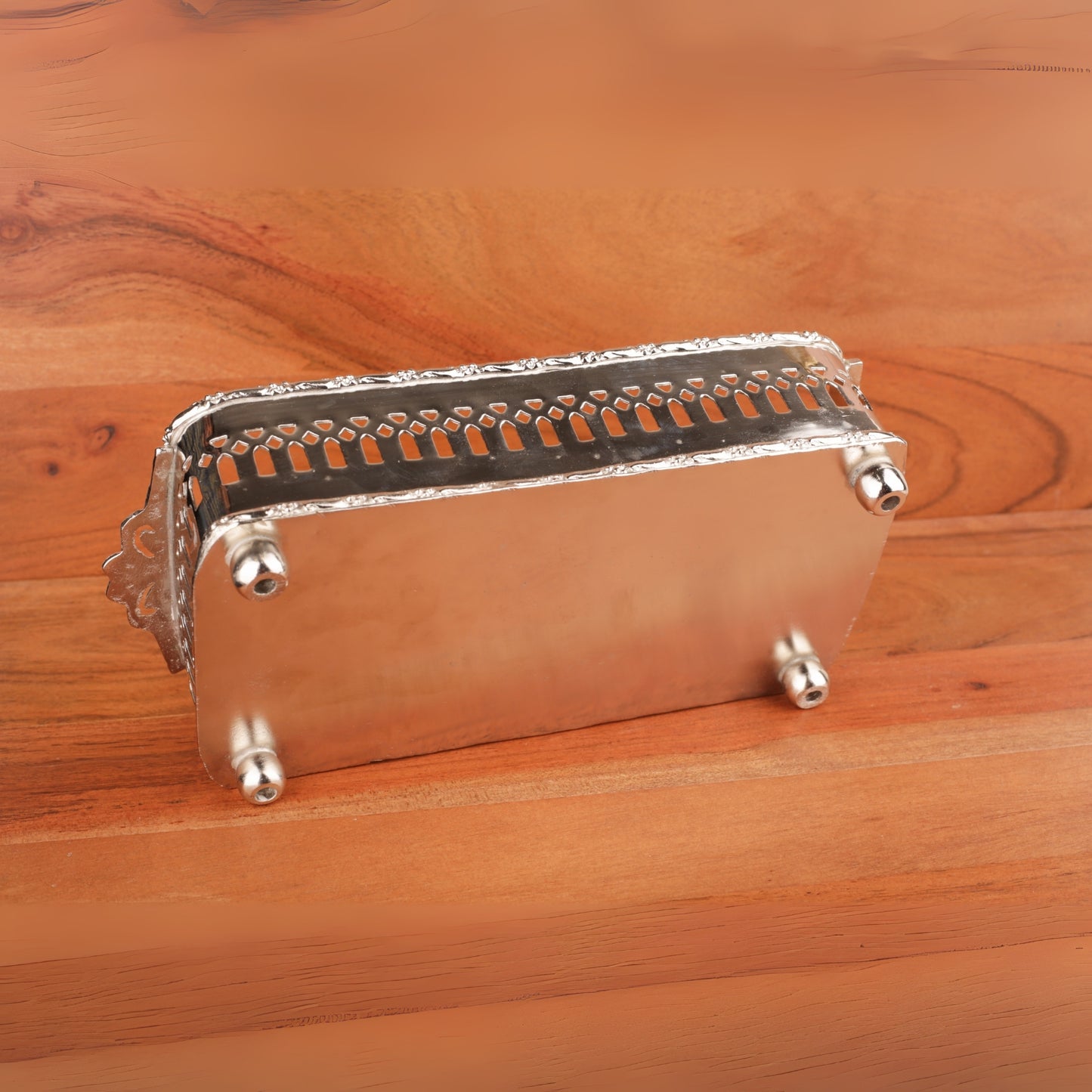 Silver Metal Rectangle Tray