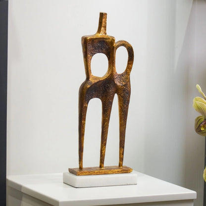 Shadow Adjoining Decorative Showpiece(Bronze, Black)