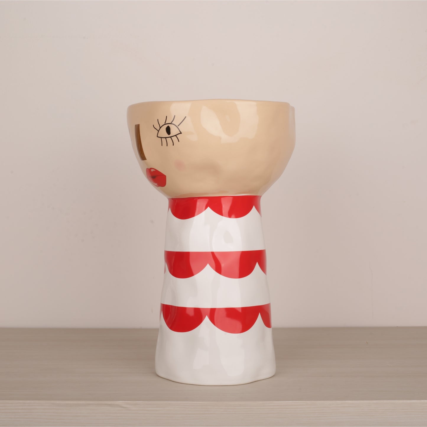 Doll Shape Open Head Decorative Bowl