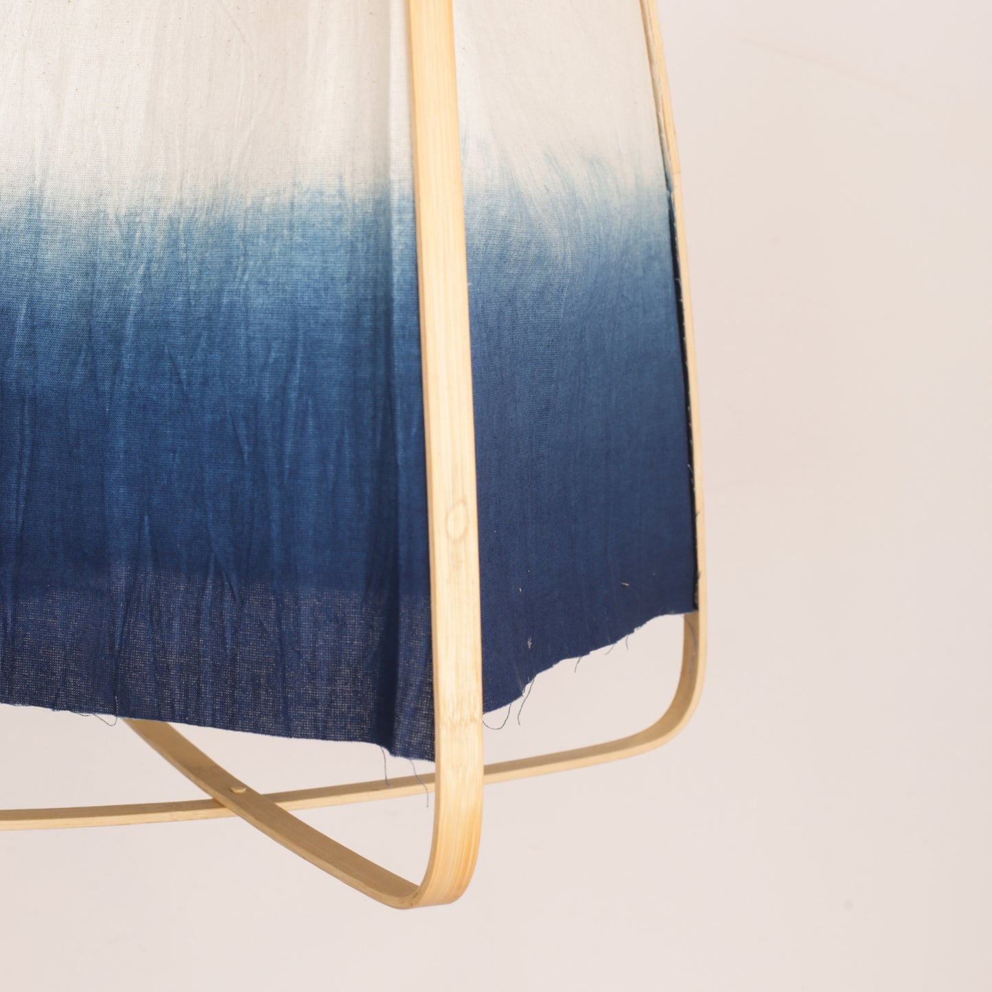 Bamboo Pendant Light Blue Shade (Big, Small)