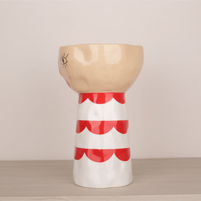Doll Shape Open Head Decorative Bowl