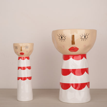 Doll Shape Open Head Decorative Bowl