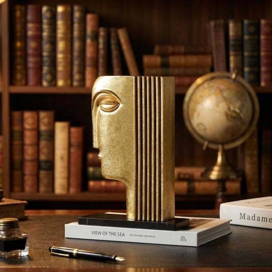 Golden Face Decorative Ornament