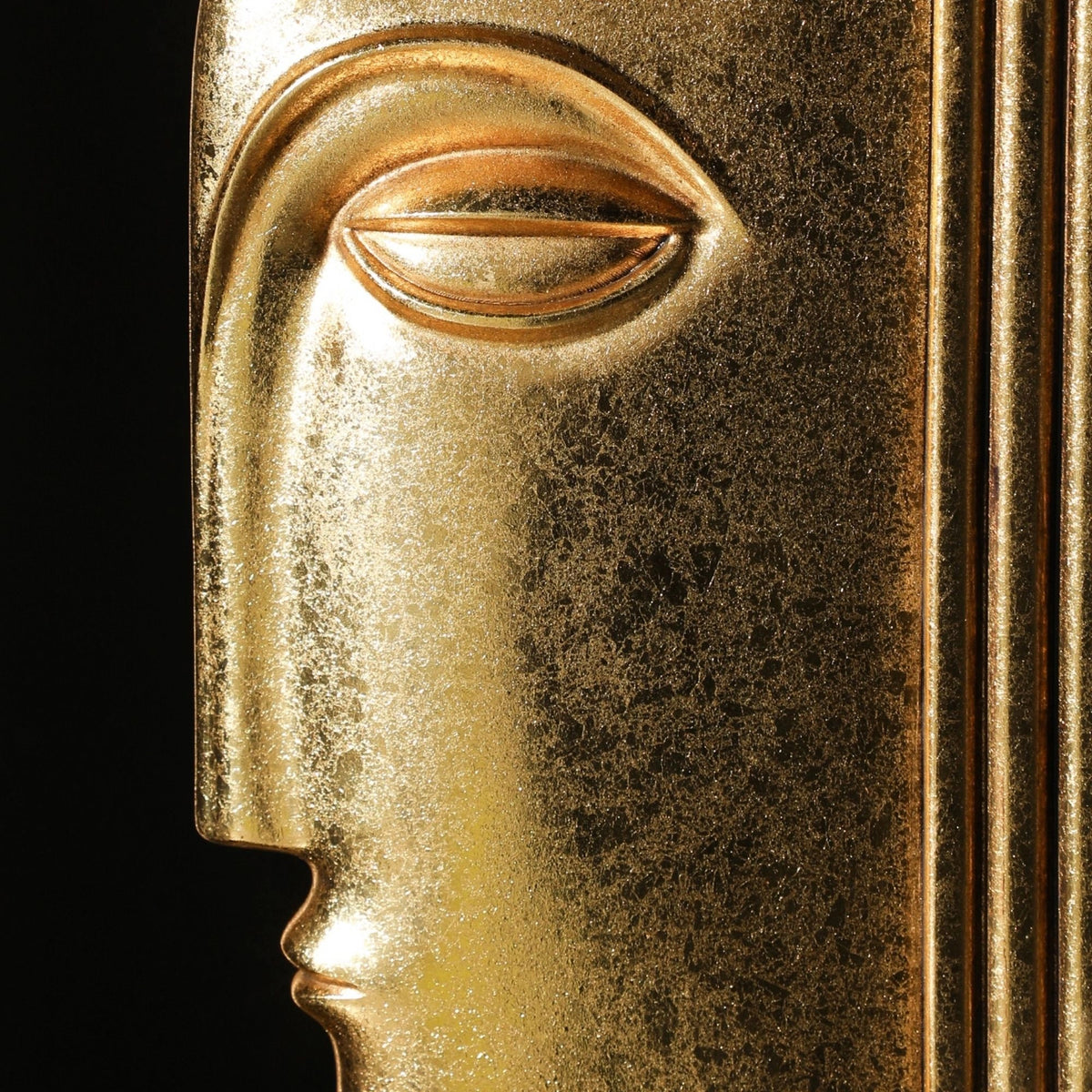 Golden Face Decorative Ornament