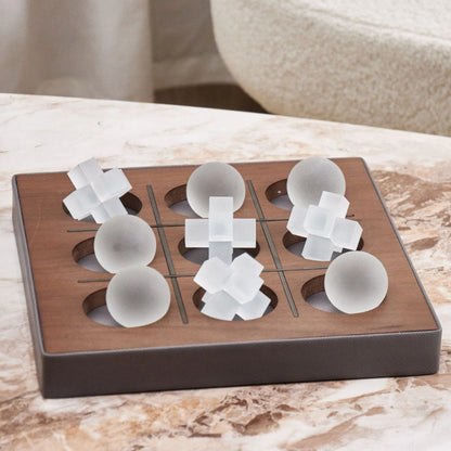 Brown Wooden Leather Top XO Games Ornament
