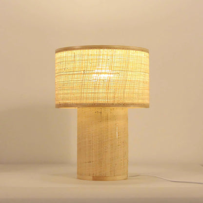 Brown Jute Table Lamp