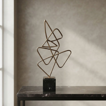 Golden Thread Intertwined Ornament