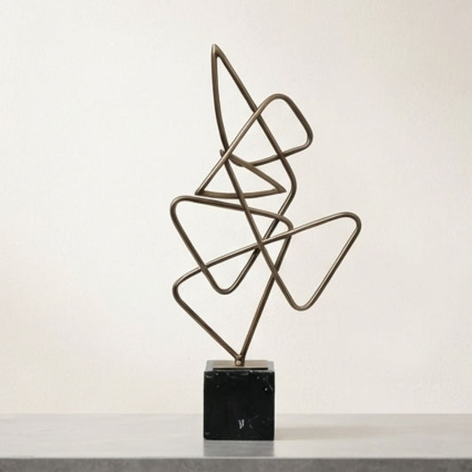 Golden Thread Intertwined Ornament