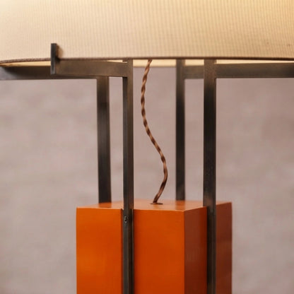 Fabric Shade Metal Base Table Lamp