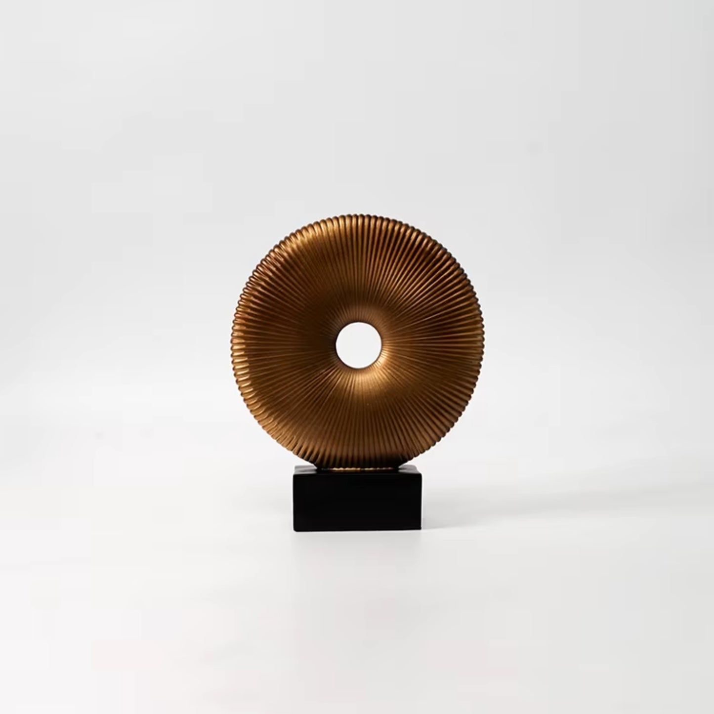 Brown Circular Ring Resin Ornament