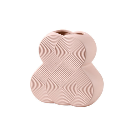 Spiral Pattern Decoration Vase