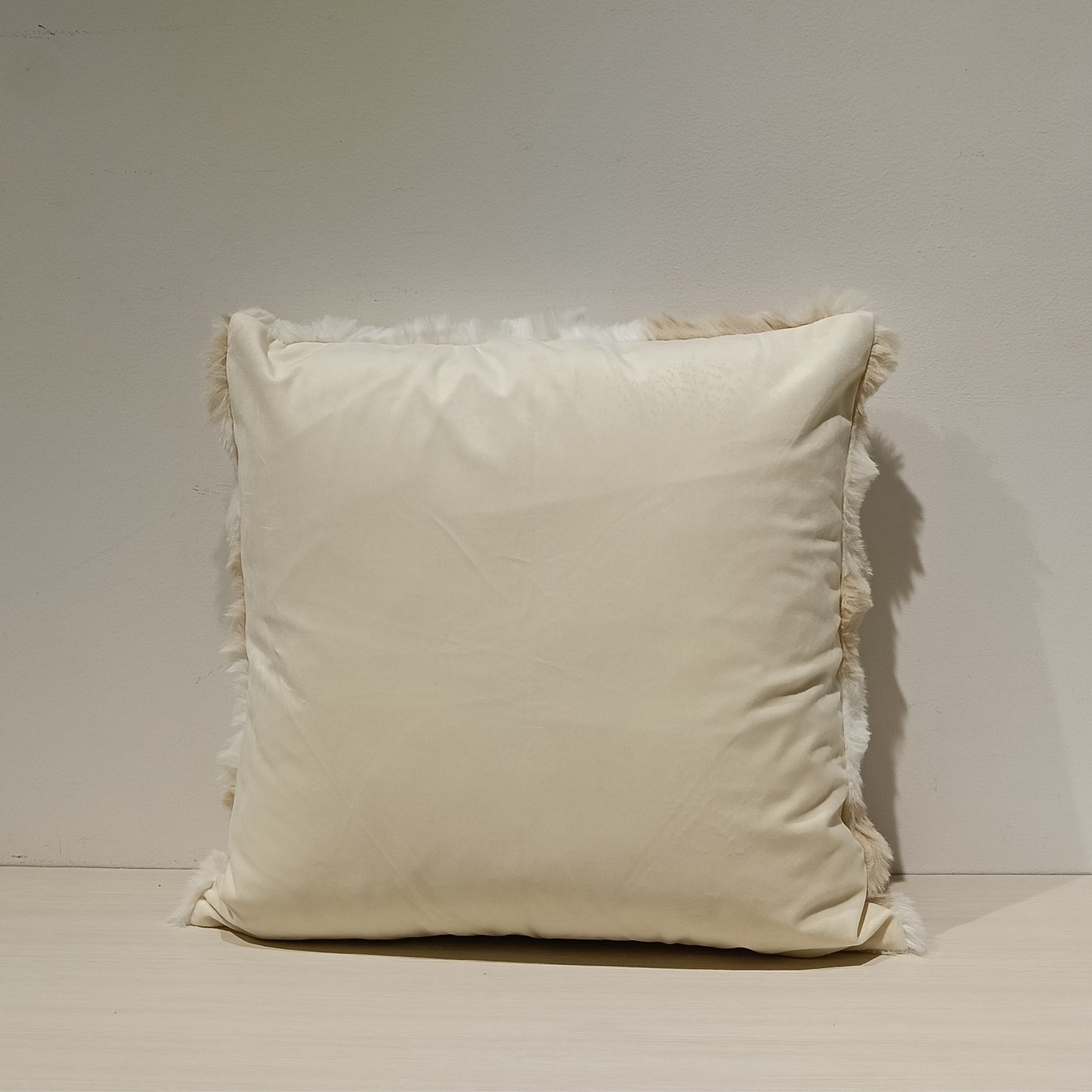 Faux Fur Cushion Cover, Backside In Plain