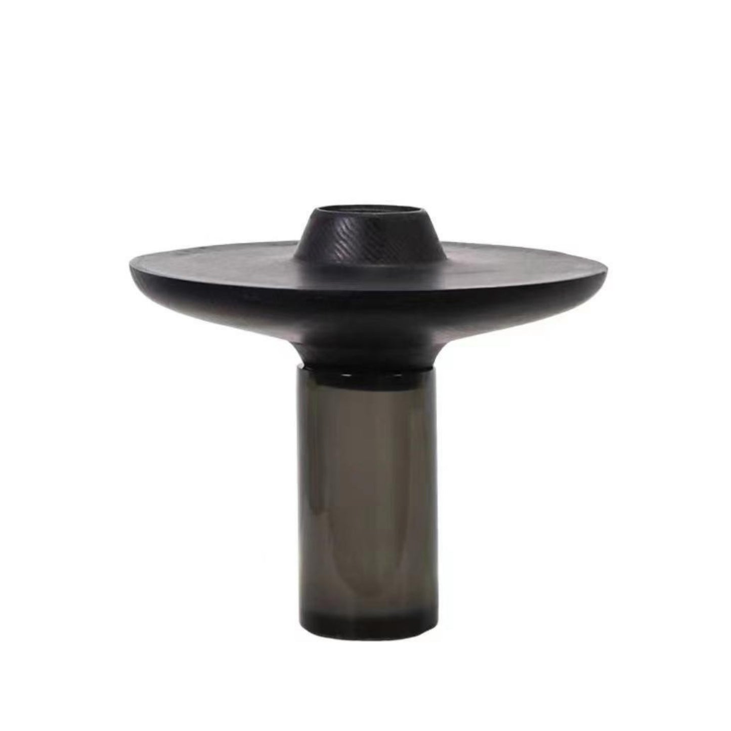 Disc Top Cylindrical Shape Vase