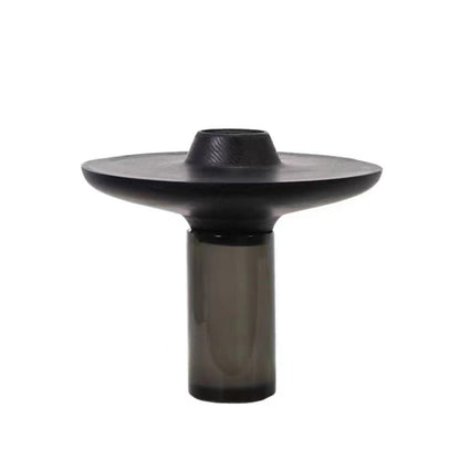 Disc Top Cylindrical Shape Vase