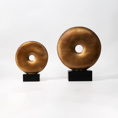 Brown Circular Ring Resin Ornament