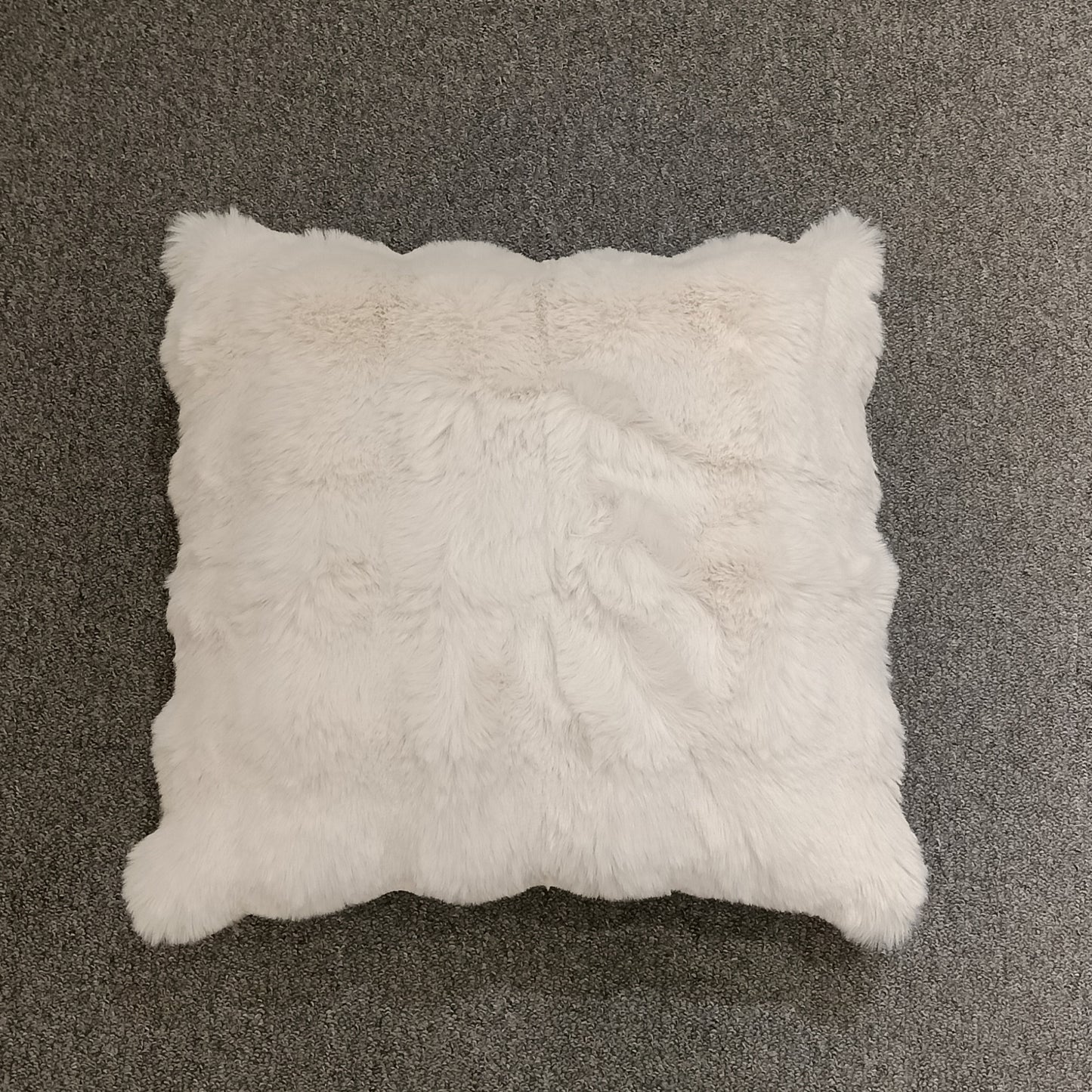 Faux Fur Cushion Cover, Backside In Plain