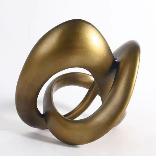 Gold Resin Twisted Decor Ornament