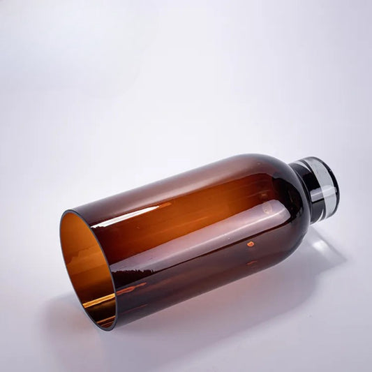 Red Brown Classic Handmade Glass Flower Vase