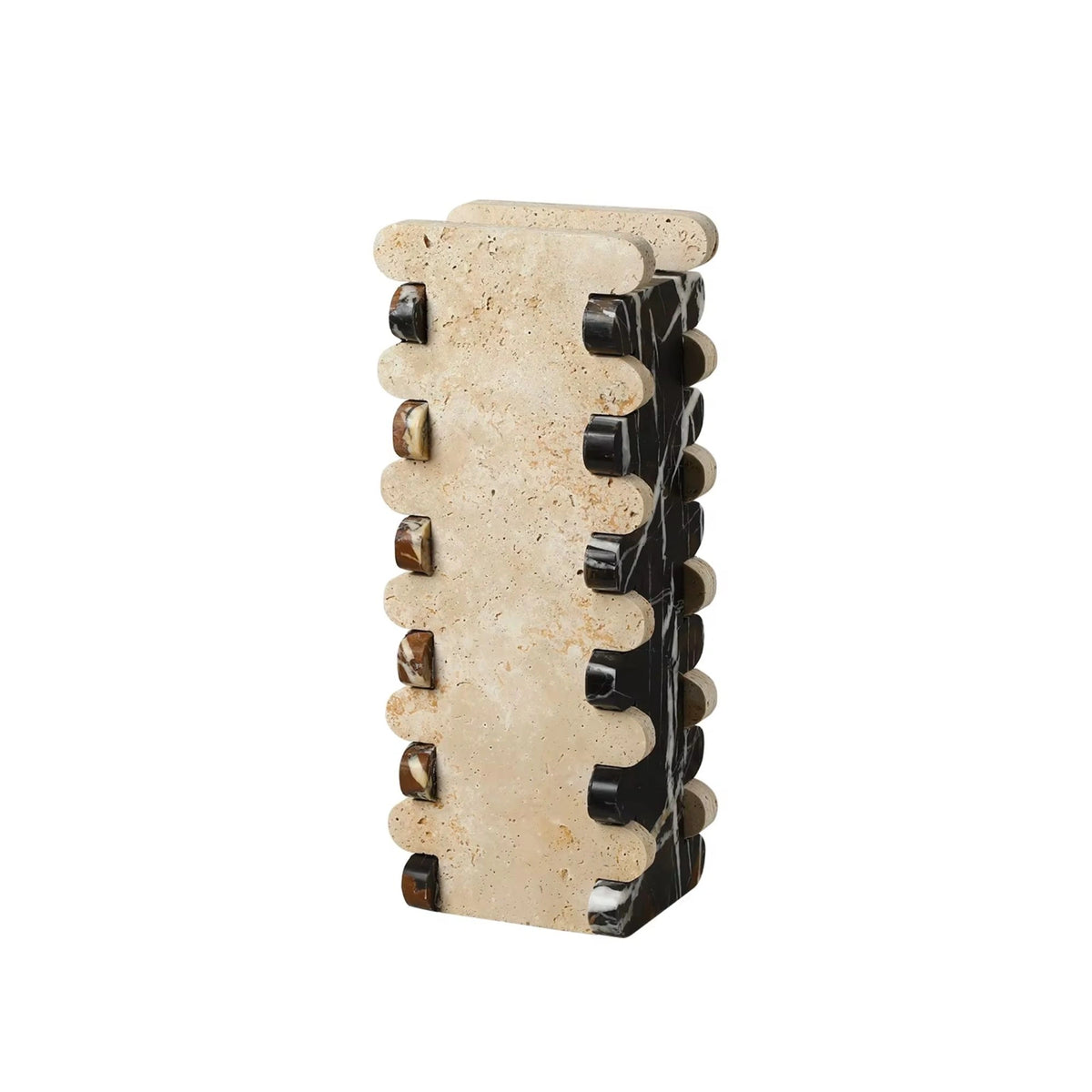 Beige Stone Dovetail Flower Vase