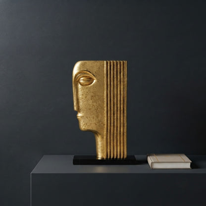 Golden Face Decorative Ornament