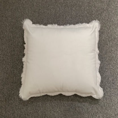 Faux Fur Cushion Cover, Backside In Plain