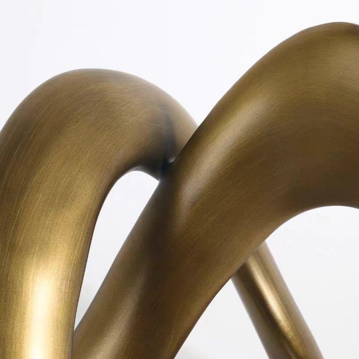 Gold Resin Twisted Decor Ornament