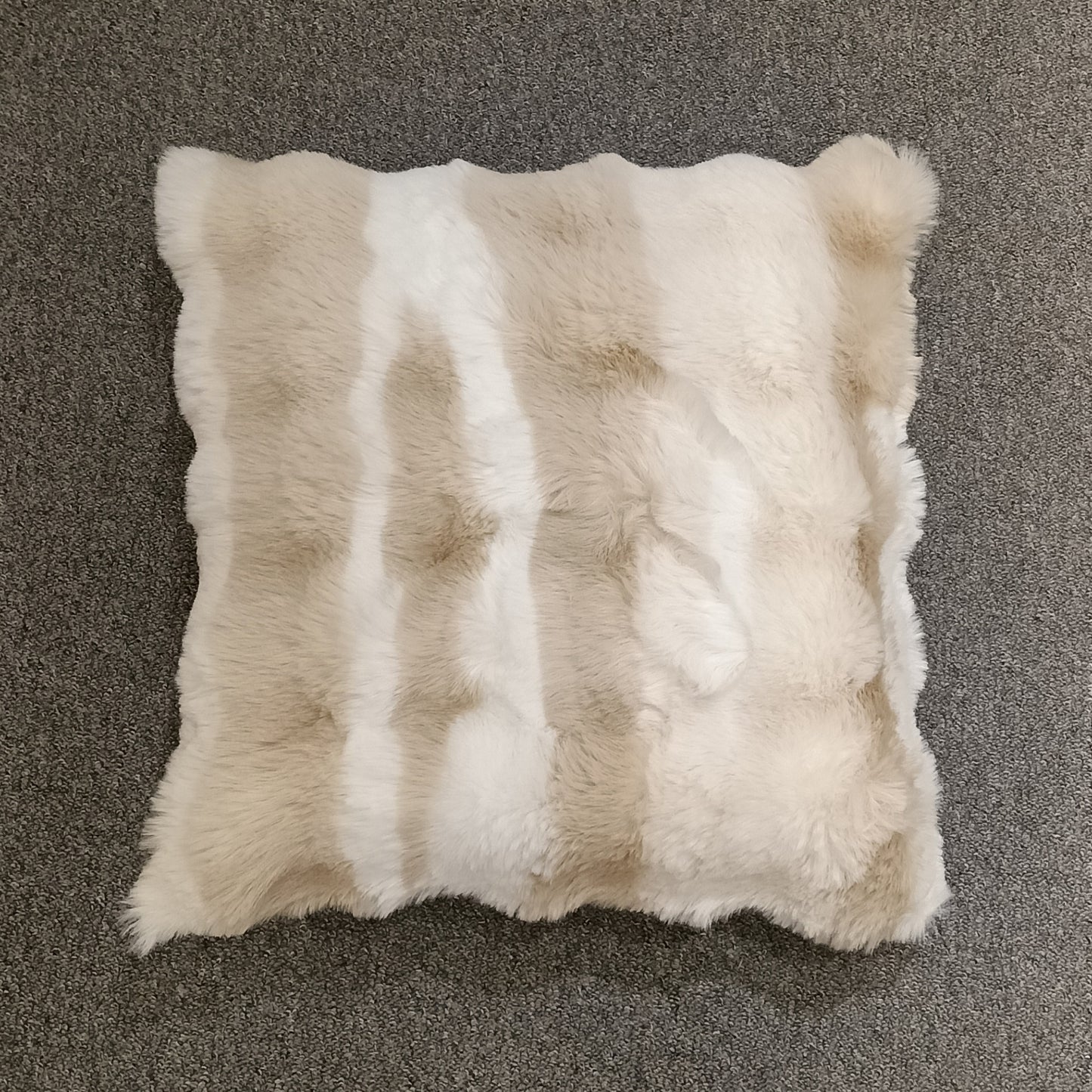 Faux Fur Cushion Cover, Backside In Plain