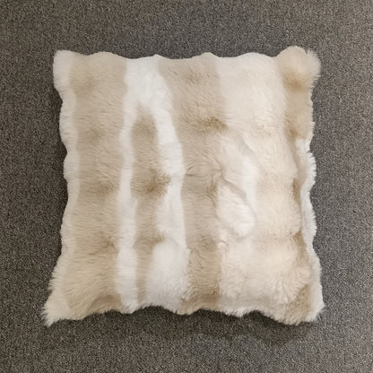 Faux Fur Cushion Cover, Backside In Plain