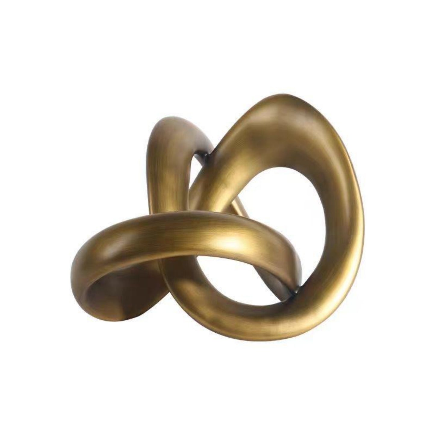 Gold Resin Twisted Decor Ornament