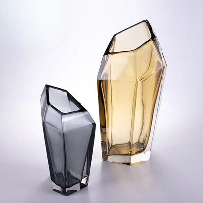 Crystal Hand-Blown Glass Vase