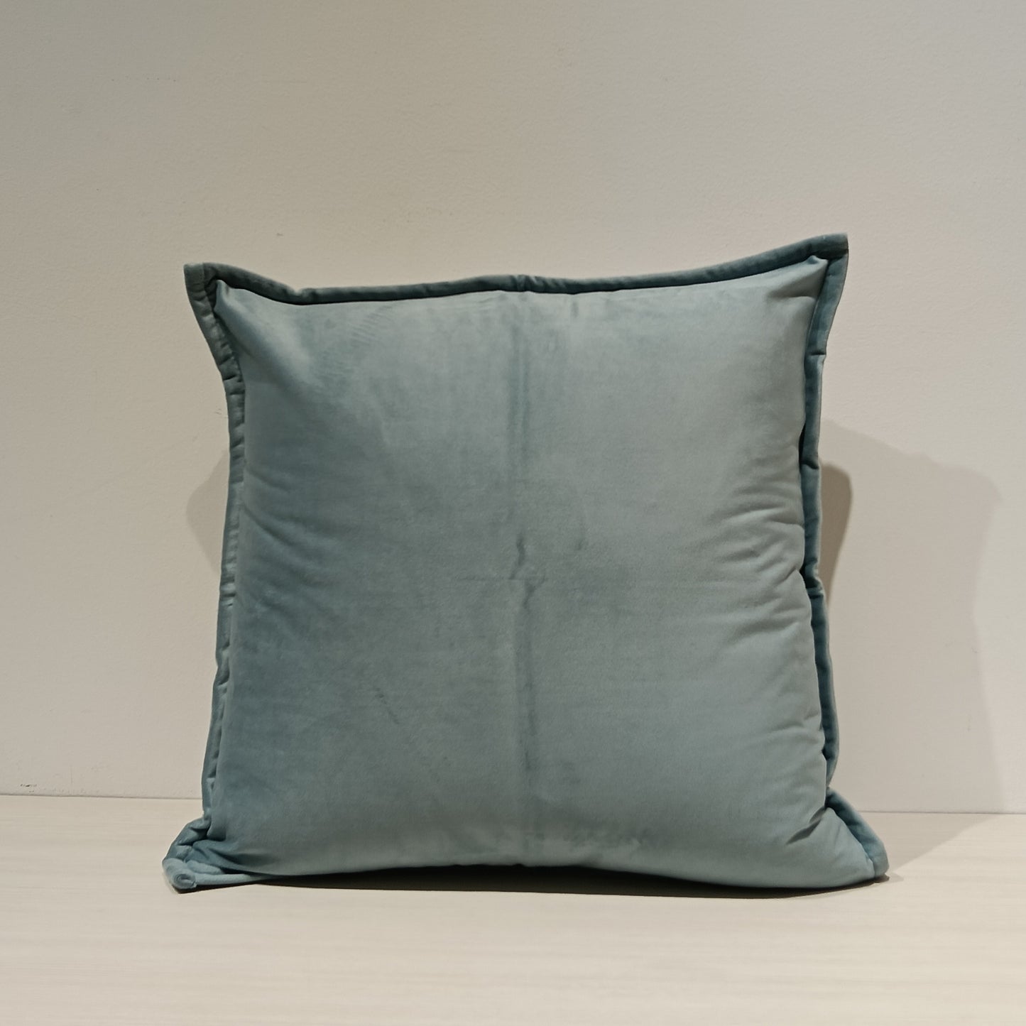 Jacquard Blue Cushion Cover, Backside In Plain