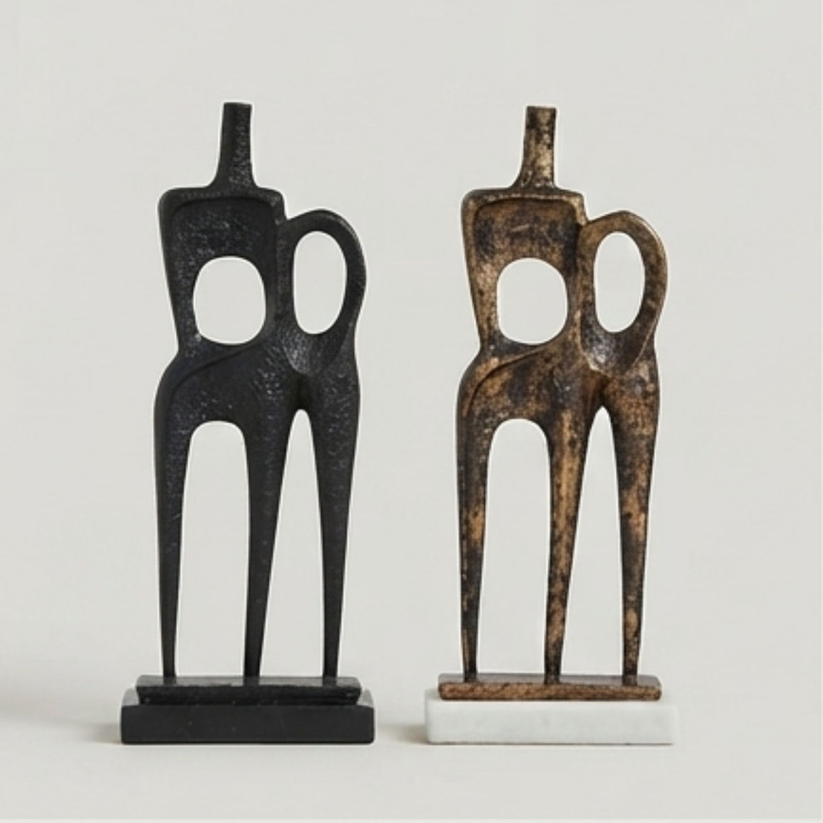 Shadow Adjoining Decorative Showpiece(Bronze, Black)