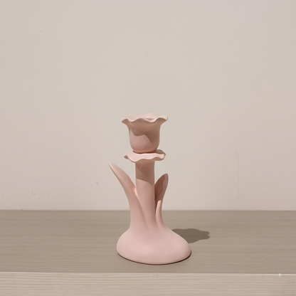 Flower Shape Color Candle Holder